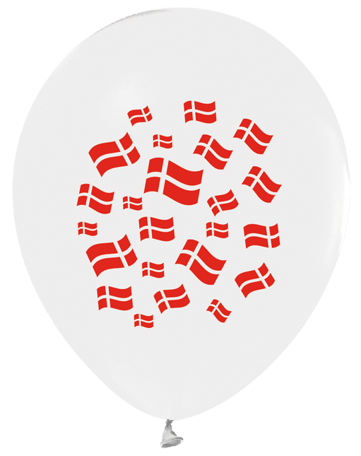Denemarken Ballonnen 30cm 8st van WeFiesta koop je bij Partywinkel