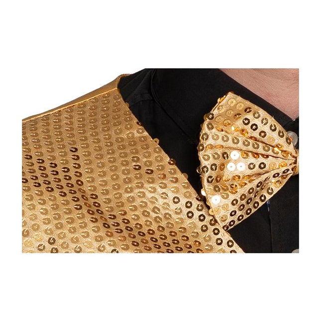 Cardigan + noeud doré