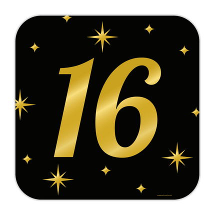 Deurbord 16 Jaar 50cm van Paper Dreams koop je bij Partywinkel