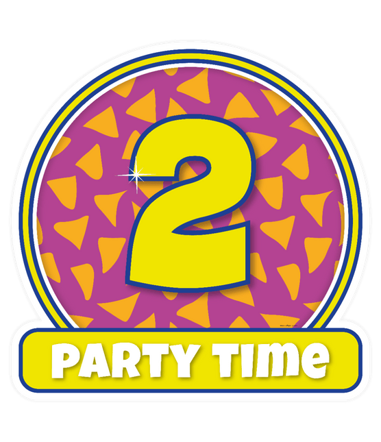 Deurbord 2 Jaar Gekleurd 50cm van Paper Dreams koop je bij Partywinkel