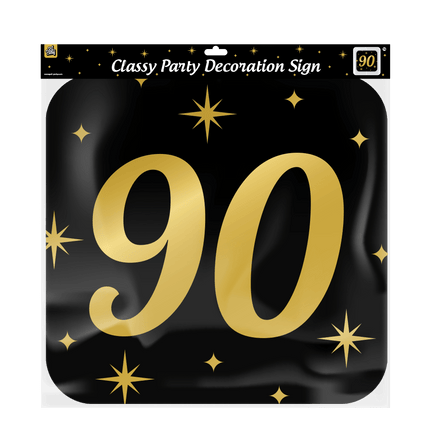 Deurbord 90 Jaar 50cm van Paper Dreams koop je bij Partywinkel