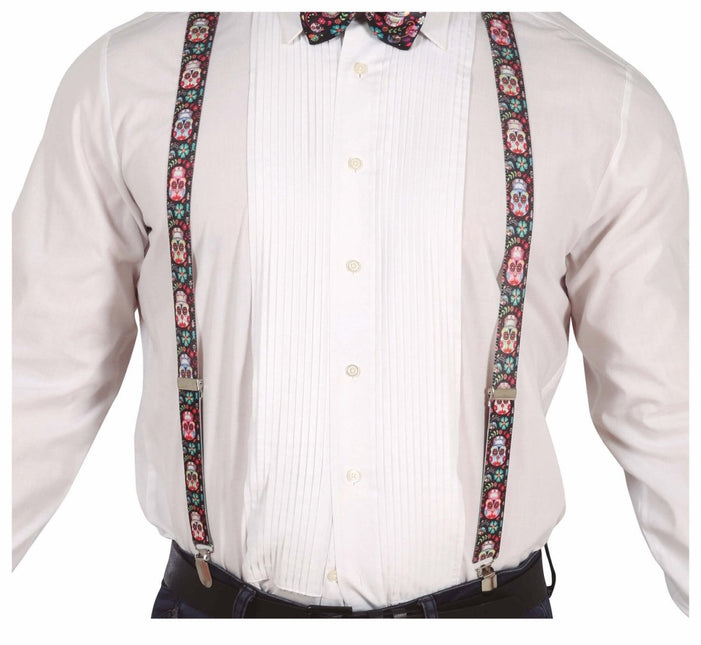 Dia De Los Muertos Bretels van Fiestas Guirca koop je bij Partywinkel