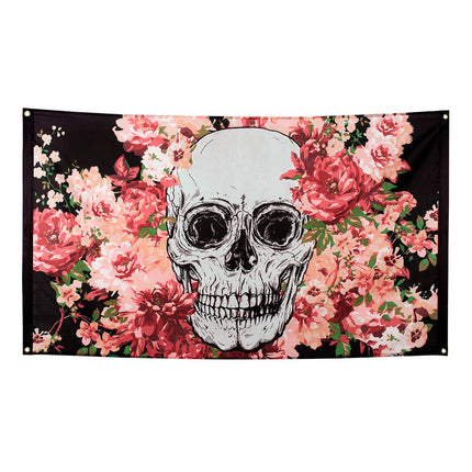 Dia De Los Muertos Gevelvlag 1,5m van Boland koop je bij Partywinkel