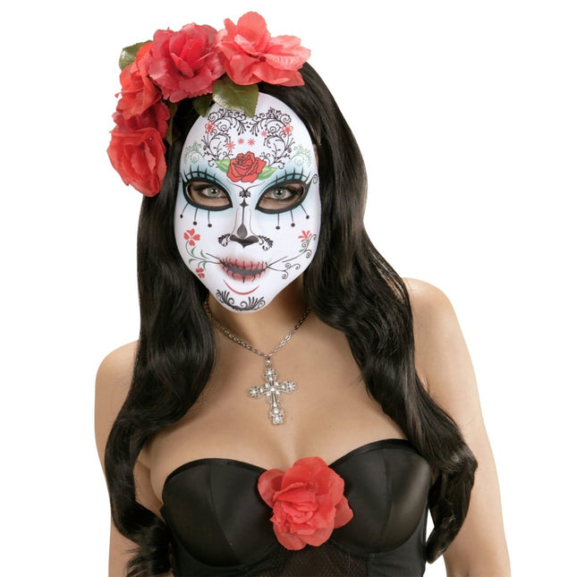 Dia De Los Muertos Masker Gekleurd van Widmann koop je bij Partywinkel