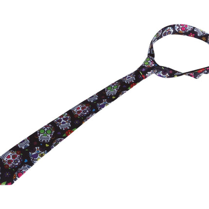 Dia De Los Muertos Stropdas van Fiestas Guirca koop je bij Partywinkel