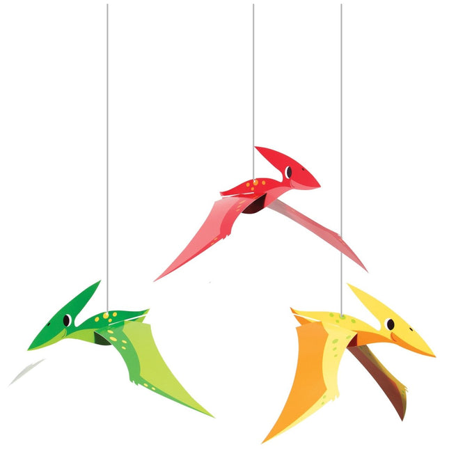 Dino Hangdecoratie 81cm 3st van Creative Converting koop je bij Partywinkel