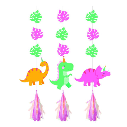 Dino Hangdecoratie 91cm 3st van Creative Converting koop je bij Partywinkel