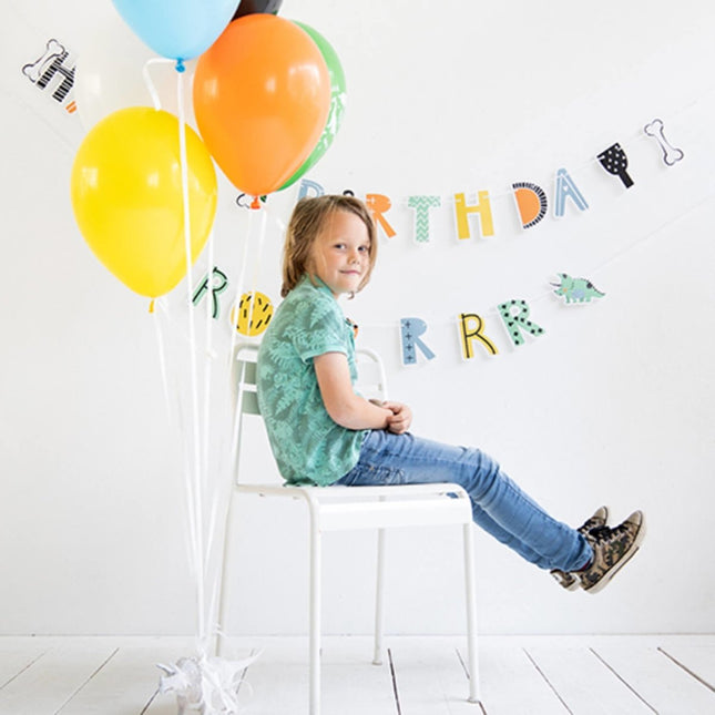 Dino Letterslinger Happy Birthday Roar 2st van Folat koop je bij Partywinkel