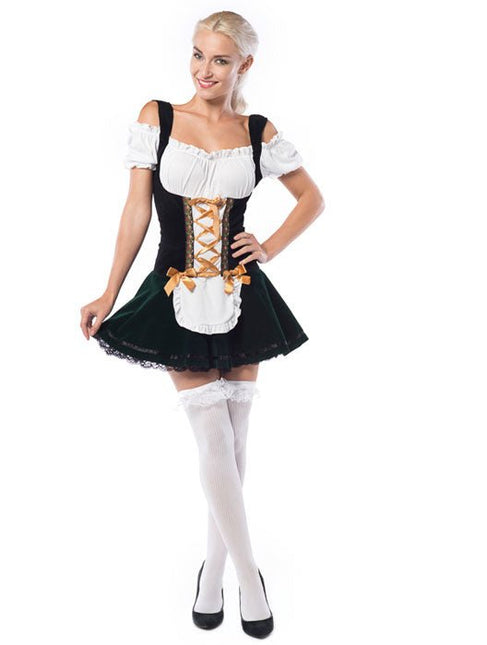 Dirndl Jurk Oktoberfest Gouden Strikken van PartyXclusive koop je bij Partywinkel