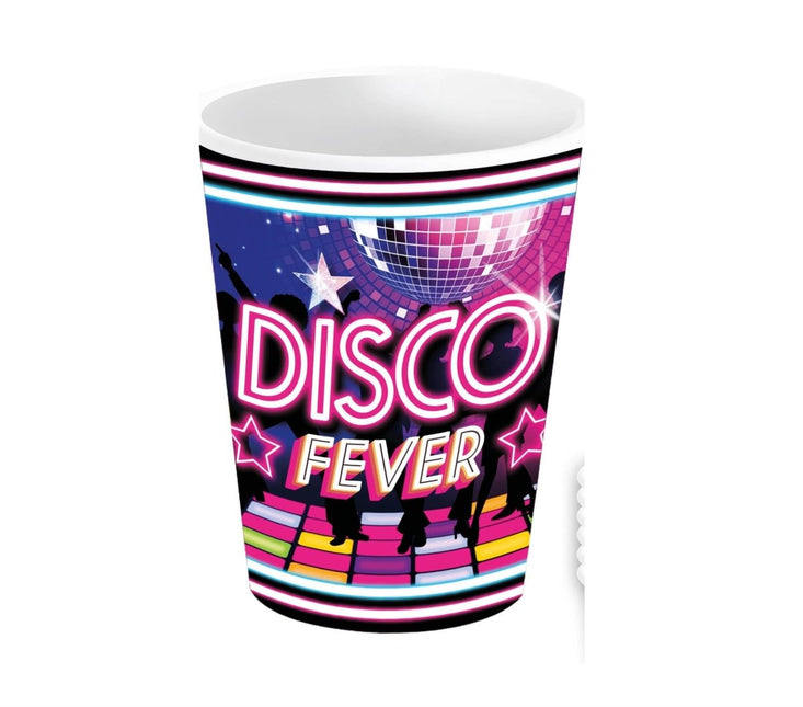 Disco 70S Bekers 240ml 6st van Fiestas Guirca koop je bij Partywinkel