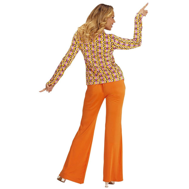 Disco 70S Blouse Roze Dames van Widmann koop je bij Partywinkel