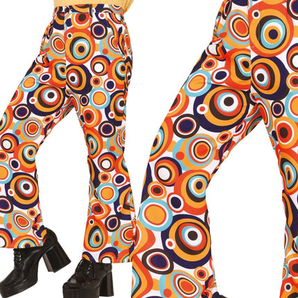 Disco 70S Broek Dames Rond - Partywinkel - 8434077271513