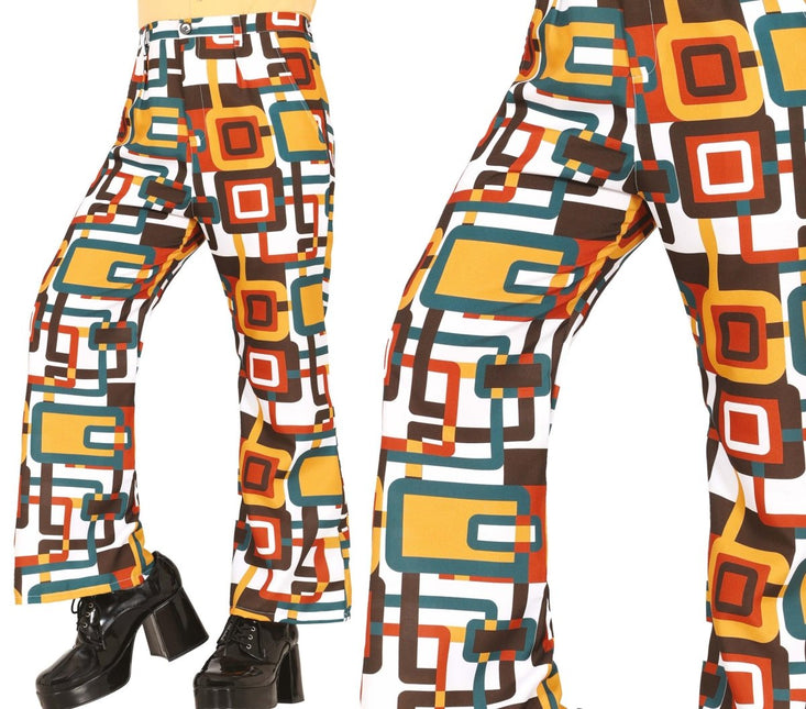 Disco 70S Broek Dames Vierkant - Partywinkel - 8434077271537