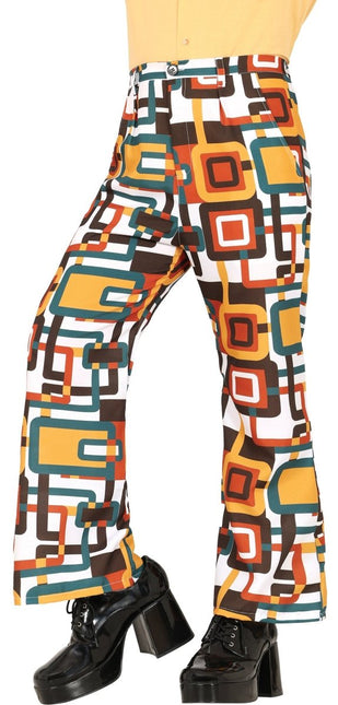 Disco 70S Broek Dames Vierkant - Partywinkel - 8434077271537
