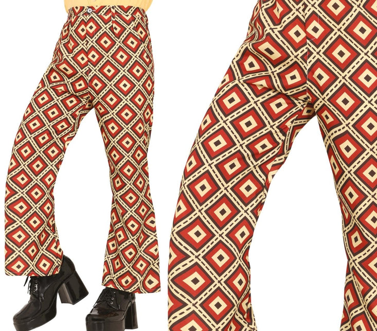 Disco 70S Broek Gekleurd Dames - Partywinkel - 8434077271551