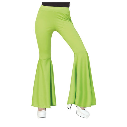 Disco 70S Broek Groen Dames van Fiestas Guirca koop je bij Partywinkel