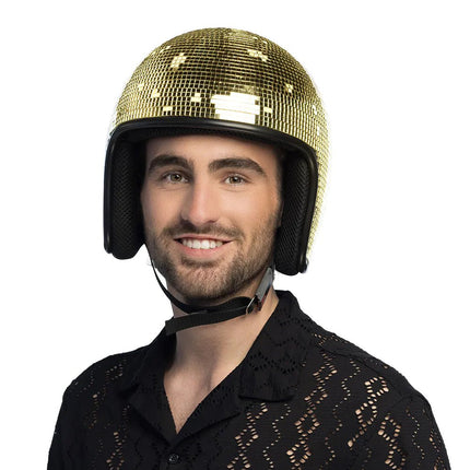 Disco 70S Helm Goud van Boland koop je bij Partywinkel
