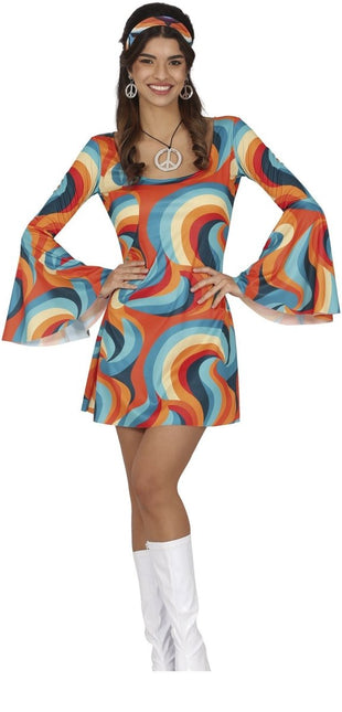 Disco Pak Blauw Oranje Dames - Partywinkel - 8434077860670