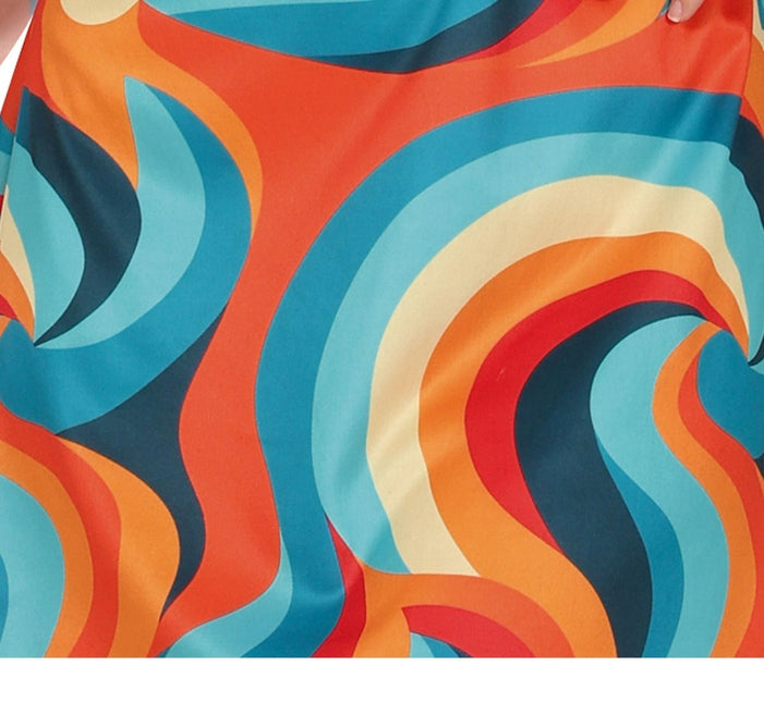 Disco Pak Blauw Oranje Dames - Partywinkel - 8434077860670