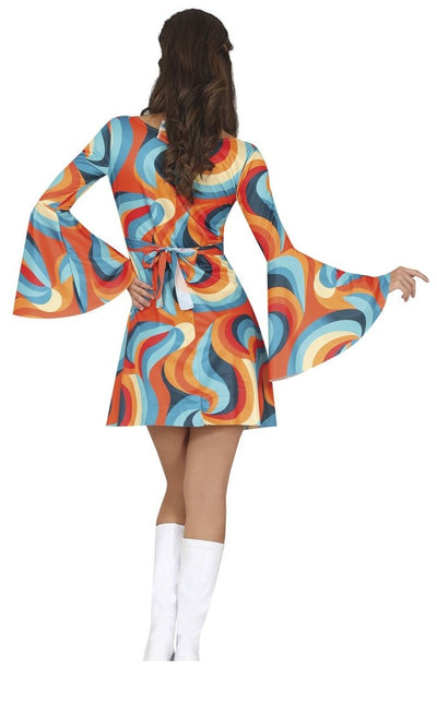 Disco Pak Blauw Oranje Dames - Partywinkel - 8434077860670
