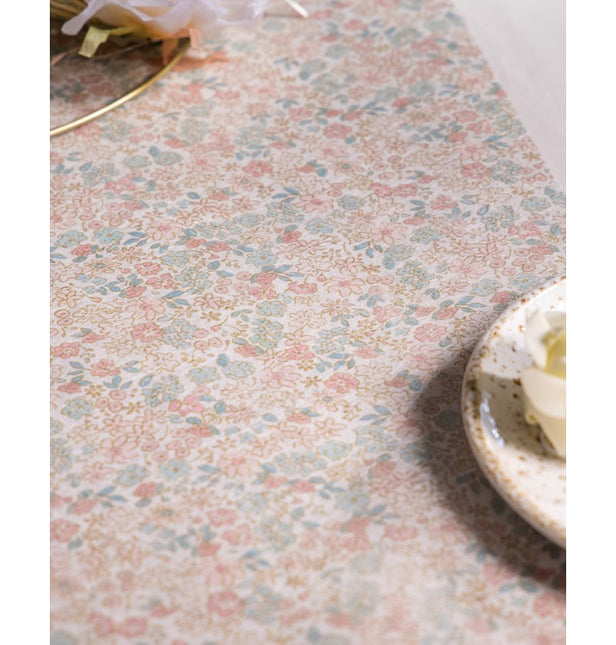Chemin de table coloré Fleurs 5m