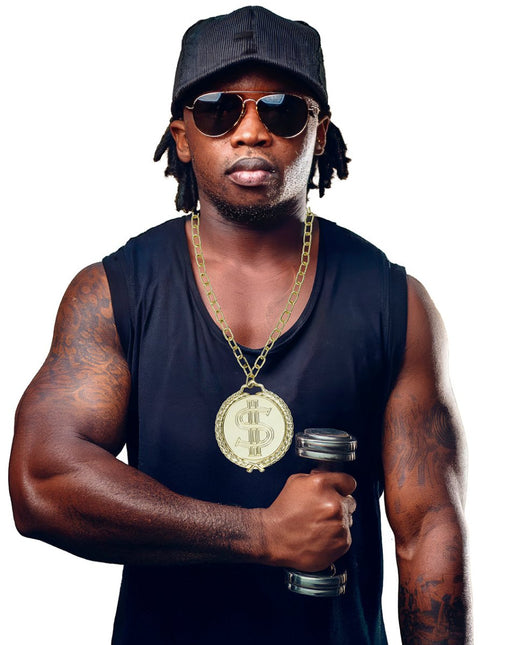 Dollars Ketting Goud 13cm van Fiestas Guirca koop je bij Partywinkel