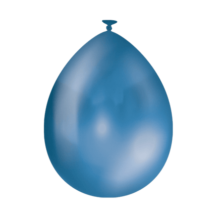 Donkerblauwe Ballonnen Metallic 30cm 50st - Partywinkel - 8716764243967
