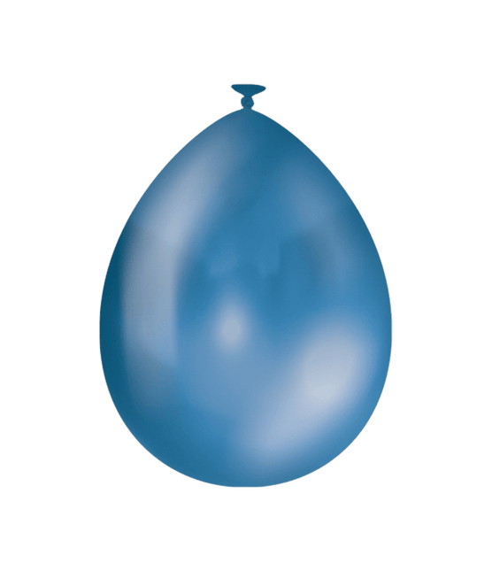 Donkerblauwe Ballonnen Metallic 30cm 50st - Partywinkel - 8716764243967