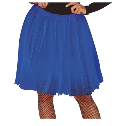Donkerblauwe Tutu Dames 60cm van Fiestas Guirca koop je bij Partywinkel