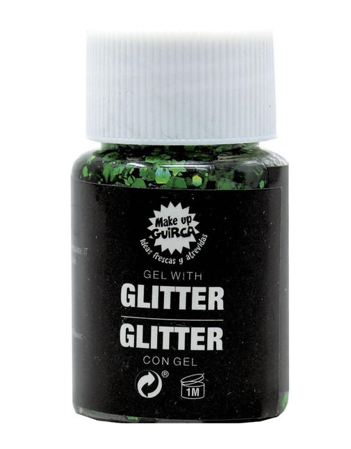 Donkergroene Glitter Gel 20g van Fiestas Guirca koop je bij Partywinkel