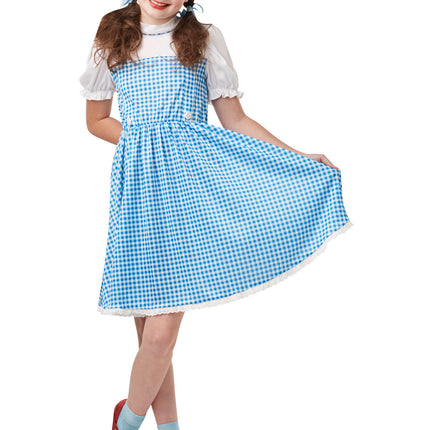 Dorothy Robe Bleu Blanc Filles Adolescentes