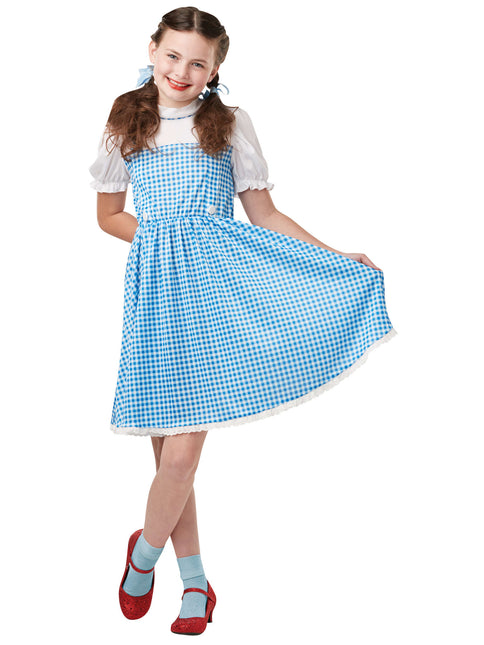 Dorothy Robe Bleu Blanc Filles Adolescentes
