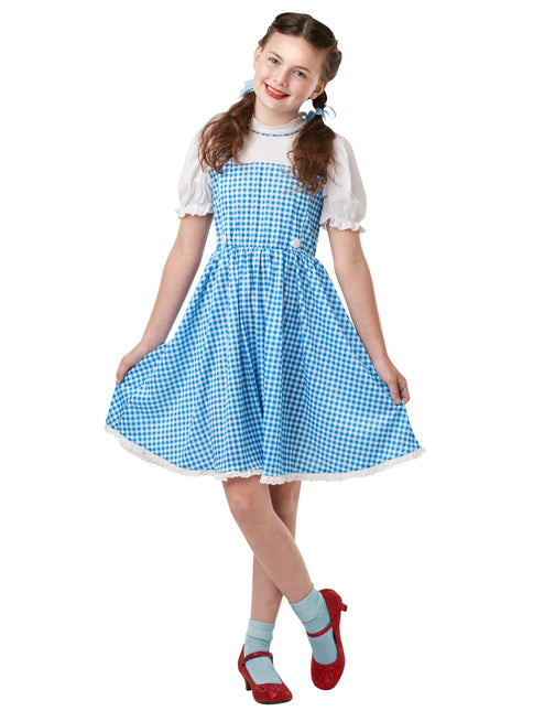 Dorothy Robe Bleu Blanc Filles Adolescentes