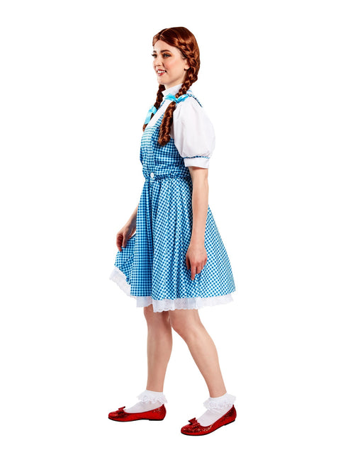 Dorothy Costume Dames Bleu Blanc