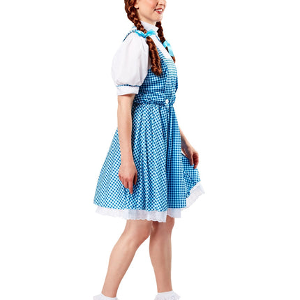 Dorothy Costume Ados Bleu Blanc Filles