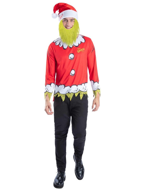 Dr. Seuss The Grinch Santa Kit van Smiffys koop je bij Partywinkel