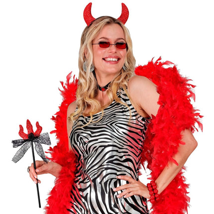 Duivel Accessoireset Haarband En Vork 2 delig van Widmann koop je bij Partywinkel