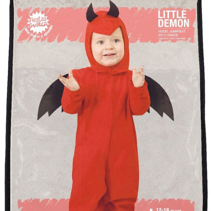 Duivel Halloween Kostuum Baby Rood Zwart van Fiestas Guirca koop je bij Partywinkel
