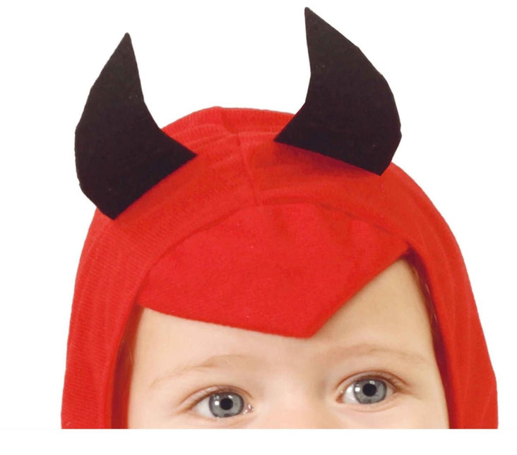 Duivel Halloween Kostuum Baby Rood Zwart van Fiestas Guirca koop je bij Partywinkel
