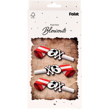 Corne de pirate 6 pièces