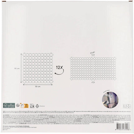 Rideau de porte holographique 30cm 12pcs