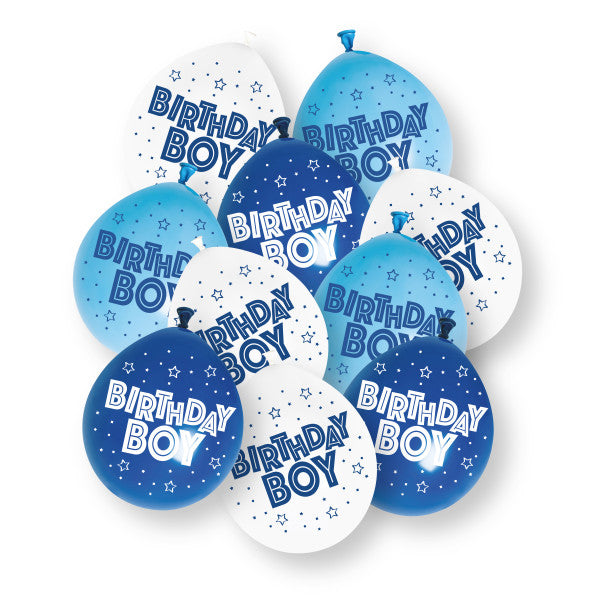 10ct Garçon d'anniversaire 9" Ballons en latex