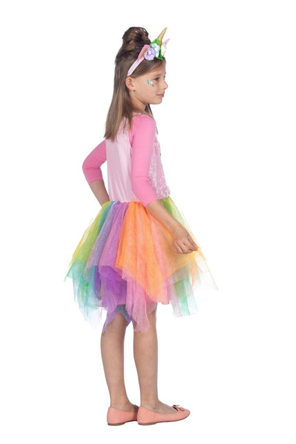 Eenhoorn jurkje met diadeem - Partywinkel - 8720059069941