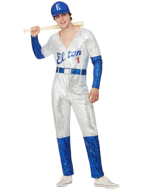 Elton John Deluxe Sequin Baseball Heren van Smiffys koop je bij Partywinkel