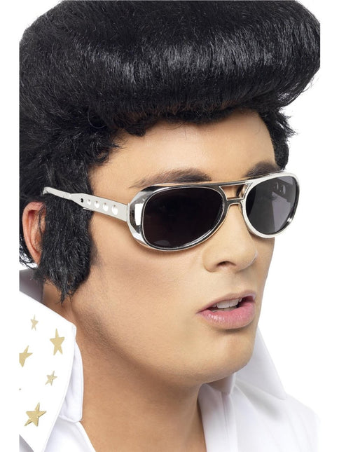 Elvis Zonnebril, Zilver van Smiffys koop je bij Partywinkel