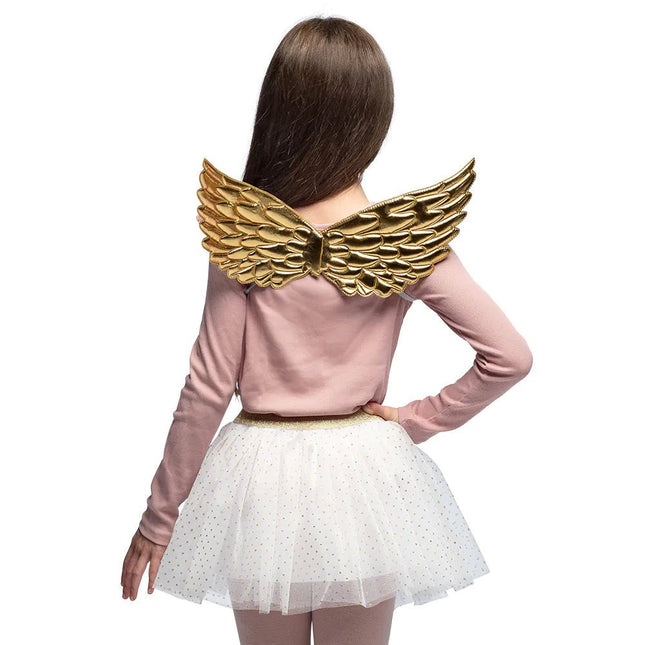 Engel Accessoireset Wit Goud Meisje van Boland koop je bij Partywinkel