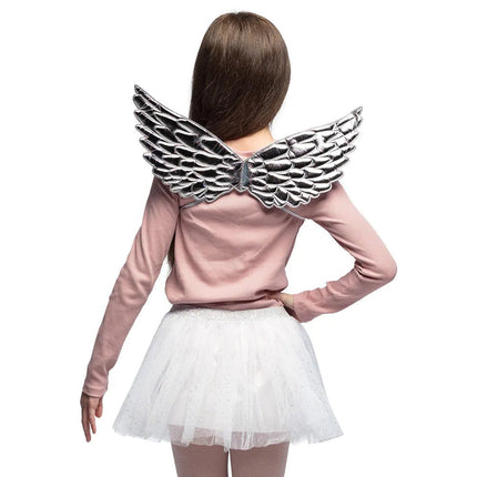 Engel Accessoireset Wit Zilver Meisje van Boland koop je bij Partywinkel