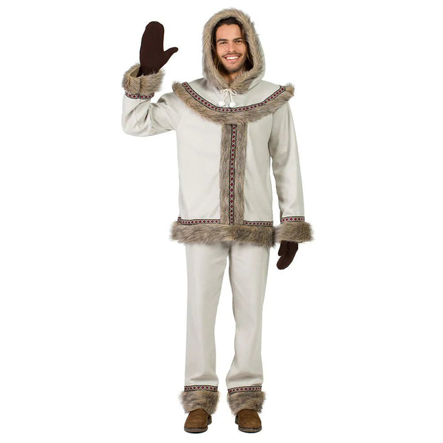 Eskimo Kostuum Grijs Heren van Boland koop je bij Partywinkel