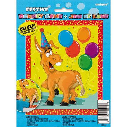 Ezeltje - Prik Spel 48,3cm 8 delig van Unique koop je bij Partywinkel