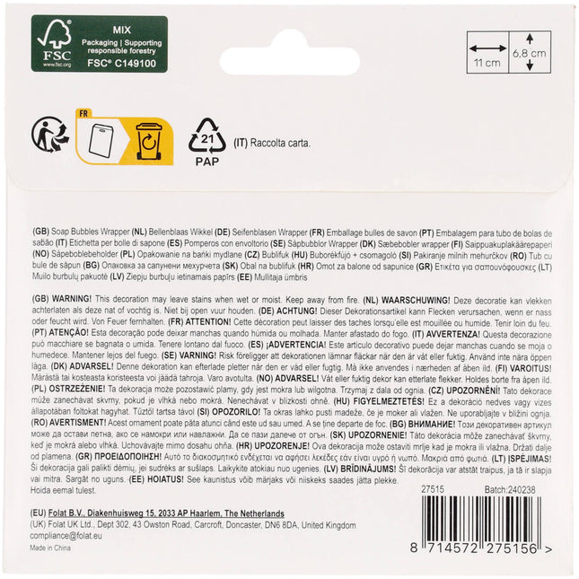Autocollants pour les chevaux Bulles de gaz 6pcs